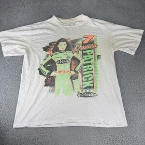 Danica Patrick Go Daddy‎ #7 NASCAR T-shirt Large Y2k Distressed Faded Vintage